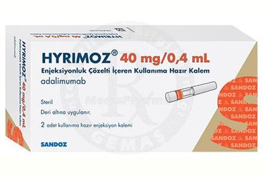 Hyrımoz 40 mg/0,4 mL Enjeksiyonluk Çözelti İçeren (2 adet) Kullanıma Hazır Kalem