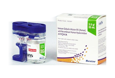 HYQVİA 2.5 G/25 ML SC KULLANIM İÇİN İNFÜZYONLUK ÇÖZELTİ, 1 ADET