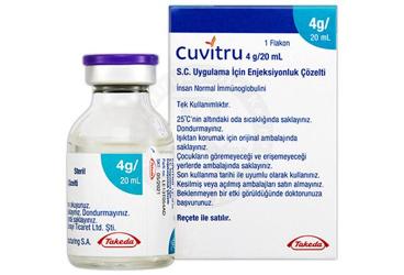 CUVİTRU 4 G/20 ML S.C. UYGULAMA İÇİN ENJEKSİYONLUK ÇÖZELTİ, 1 ADET
