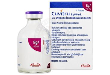 CUVİTRU 8 G/40 ML S.C. UYGULAMA İÇİN ENJEKSİYONLUK ÇÖZELTİ, 1 ADET