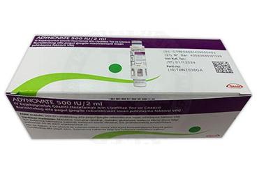 ADYNOVATE 500 IU/2 ML IV ENJEKSİYONLUK ÇÖZELTİ HAZIRLAMAK İÇİN LİYOFİLİZE TOZ VE ÇÖZÜCÜ