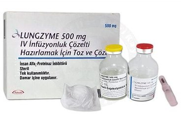 Lungzyme 500 mg IV İnfüzyonluk Çözelti Hazırlamak İçin Toz ve Çözücü