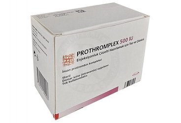 Prothromplex 500 IU Enjeksiyonluk Çözelti Hazırlamak için Toz ve Çözücü (1 adet toz içeren flakon + 1 adet çözücü içeren flakon)