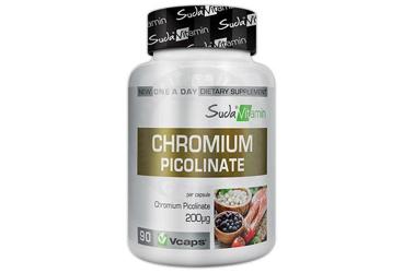 SUDA VITAMIN CHROMIUM PICOLINATE (KROM PIKOLINAT) ICEREN KAPSUL TAKVIYE EDICI GIDA 90 kapsül