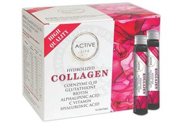ACTIVE LIFE HYDROLIZED COLLAGEN TAKVIYE EDICI GIDA 14x40 ml flakon