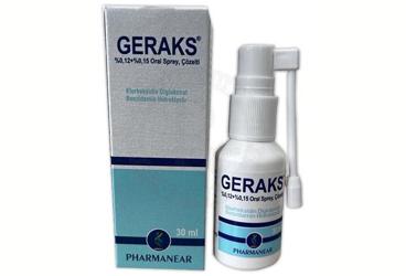 GERAKS %0,12 + %0,15 ORAL SPREY, ÇÖZELTİ, 30 ML