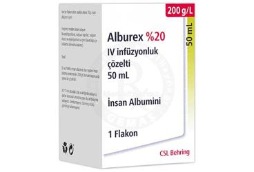 ALBUREX %20 IV İNFÜZYONLUK ÇÖZELTİ, 50 ML