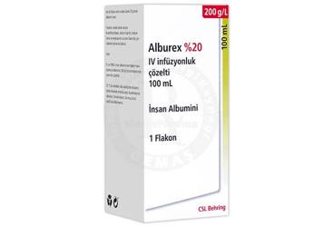 ALBUREX %20 IV İNFÜZYONLUK ÇÖZELTİ, 100 ML