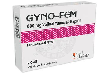 GYNO-FEM 600 MG VAJİNAL YUMUŞAK KAPSÜL, 2 ADET