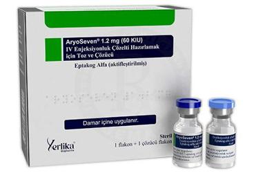 ARYOSEVEN 1,2 MG 60 (KIU) IV ENJEKSİYONLUK ÇÖZELTİ HAZIRLAMAK İÇİN TOZ VE ÇÖZÜCÜ, 1 FLAKON VE 1 ÇÖZÜCÜ FLAKON