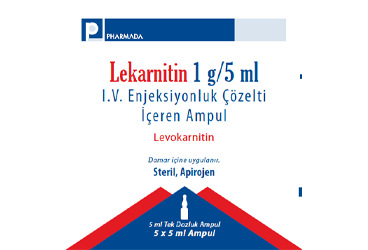 LEKARNITIN 1 G/5 ML IV ENJEKSIYONLUK ÇÖZELTI IÇEREN AMPUL ,AMPUL, 5 ADET