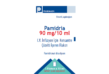 PAMİDRİA 90 MG/10 ML IV İNFÜZYONLUK ÇÖZELTİ HAZIRLAMAK İÇİN KONSANTRE
