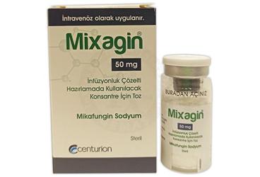 MİXAGİN 50 MG İNFÜZYONLUK ÇÖZELTİ HAZIRLAMADA KULLANILACAK KONSANTRE İÇİN TOZ, 1 ADET