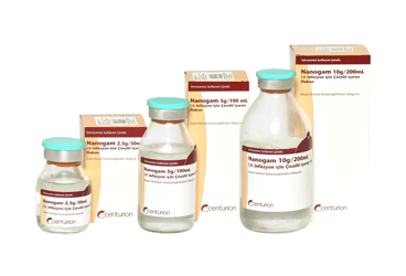 NANOGAM 10 G/200 ML IV INFUZYON ICIN COZELTI ICEREN FLAKON, 1 ADET