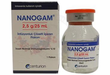 NANOGAM 2,5 G/25 ML İNFÜZYONLUK ÇÖZELTİ İÇEREN FLAKON, 1 ADET