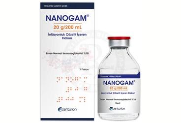 NANOGAM 20 G/200 ML İNFÜZYONLUK ÇÖZELTİ İÇEREN FLAKON, 1 ADET