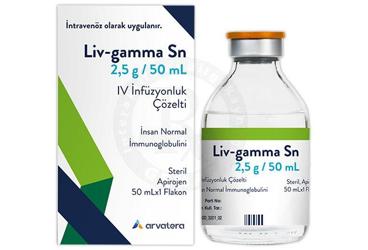 LİV-GAMMA SN 2,5 G/50 ML IV İNFÜZYONLUK ÇÖZELTİ, 1 ADET