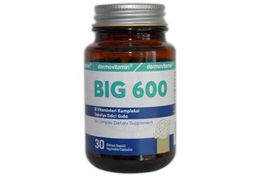 BIG 600 B VITAMINLERI KOMPLEKSI TAKVIYE EDICI GIDA 30 kapsül