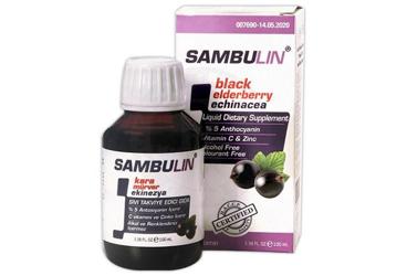 SAMBULIN KARA MURVER, EKINEZYA, VITAMIN C ICEREN TAKVIYE EDICI GIDA 100 ml şişe