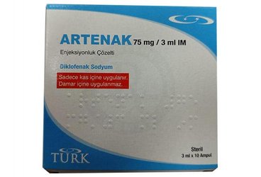 ARTENAK 75 MG/3 ML IM ENJEKSİYONLUK ÇÖZELTİ, 10 ADET