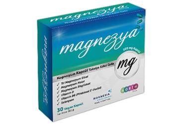 MAGNEZYA MAGNEZYUM KAPSUL TAKVIYE EDICI GIDA 100 mg 30 kapsül