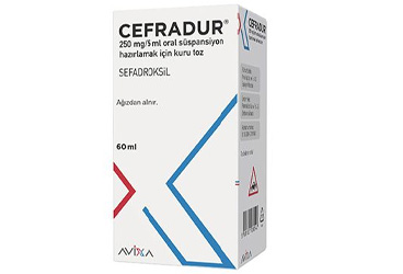 CEFRADUR 250 MG/5 ML ORAL SÜSPANSİYON HAZIRLAMAK İÇİN KURU TOZ, 60 ML