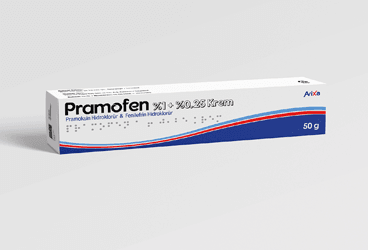 PRAMOFEN %1 + % 0,25 KREM, 50 GRAM