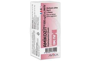 AMIKOZIT 500 MG/2 ML IM/IV ENJEKSİYONLUK ÇÖZELTİ, 1 ADET