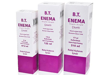 B.T. ENEMA 59 MG/ML+161 MG/ML REKTAL ÇÖZELTİ, 210 ML
