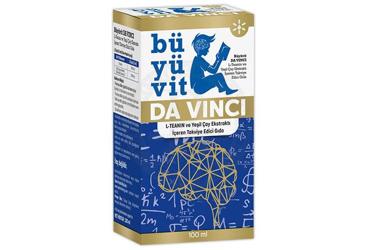 BUYUVIT DA VINCI L-TEANIN VE YESIL CAY EKSTRAKTI ICEREN TAKVIYE EDICI GIDA 100 ml şişe