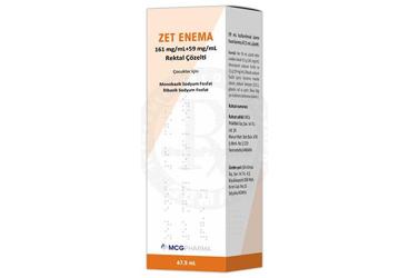 ZET ENEMA 161 MG/ML+59 MG/ML REKTAL ÇÖZELTİ , 67,5 ML