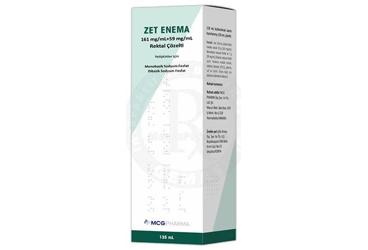 ZET ENEMA 161 MG/ML+59 MG/ML REKTAL ÇÖZELTİ , 135 ML