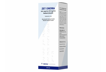 ZET ENEMA 161 MG/ML+59 MG/ML REKTAL ÇÖZELTİ , 210 ML