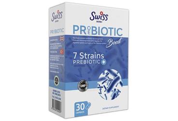 SWISS BORK PROEBIOTIC BOOST 7 STRAINS+INULIN ICEREN TAKVIYE EDICI GIDA 30 kapsül