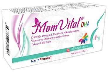 MOMVITAL DHA TAKVIYE EDICI GIDA 30 kapsül