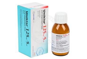 UNİKLAR 125 MG/5 ML ORAL SÜSPANSİYON TOZU