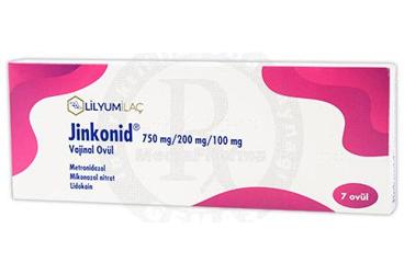 JİNKONİD 750 MG/200 MG/100 MG VAJİNAL OVÜL, 7 ADET