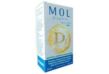 MOL VITAMIN D3 SPREY 400 IU 20 ml şişe