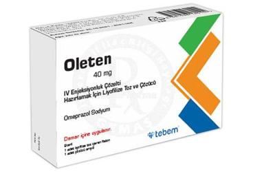 OLETEN 40 MG IV ENJEKSİYONLUK ÇÖZELTİ HAZIRLAMAK İÇİN LİYOFİLİZE TOZ VE ÇÖZÜCÜ , 1 ADET