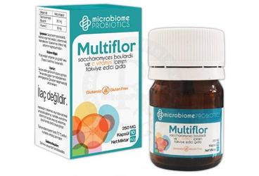 MULTIFLOR PROBIYOTIK MIKROORGANIZMA VE C VITAMINI ICEREN KAPSUL 10 kapsül