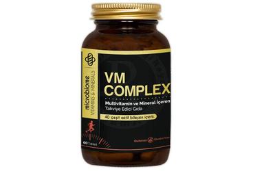 MICROBIOME VM COMPLEX MULTIVITAMIN VE MINERAL ICEREN TAKVIYE EDICI GIDA 60 tablet