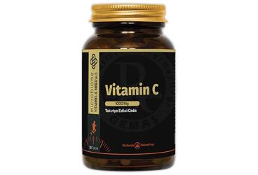 MICROBIOME VITAMIN C ICEREN TAKVIYE EDICI GIDA 1000 mcg 30 tablet