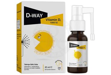 D-WAY VITAMIN D3 SPREY 1000 IU 30 ml şişe