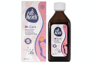 DR HENRI W-CARE SAKAYIK, AYNISAFA VE MEYAN KOKU EKSTRAKTLARI ICEREN TAKVIYE EDICI GIDA SURUP 250 ml şişe