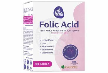 DR HENRI FOLIC ACID TAKVIYE EDICI GIDA TABLET 90 tablet