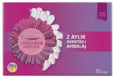 VOONKA COLLAGEN BEAUTY PLUS KOLLAJEN VE HYALURONIK ASIT ICEREN ANANAS AROMALI TAKVIYE EDICI GIDA 60 saşe
