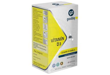 GOODDAY VITAMIN D3 DAMLA TAKVIYE EDICI GIDA 20 ml