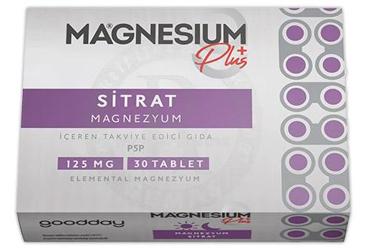 GOODDAY MAGNESIUM PLUS S TAKVIYE EDICI GIDA 30 tablet