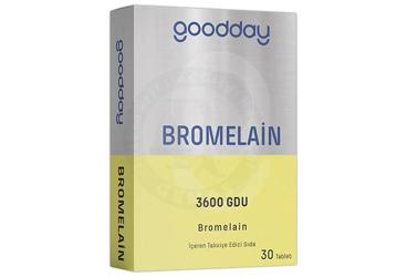 GOODDAY BROMELAIN ICEREN TAKVIYE EDICI GIDA TABLET 3600 GDU 30 tablet