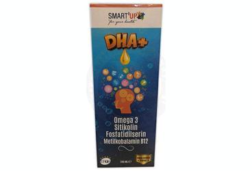 SMART UP DHA+ OMEGA 3 SITIKOLIN, FOSFOTIDILSERIN VE B12 ICEREN SIVI TAKVIYE EDICI GIDA 200 ml şişe